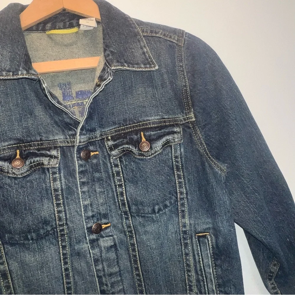 Kids Oshkosh Medium Wash Denim Jacket Kids Size 10 100% Cotton Jean Jacket Coat